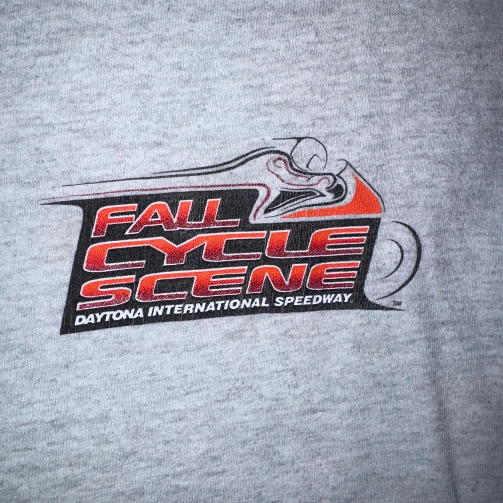 Gildan T-Shirt Mens 2XL Gray Excellent 2015 Biketoberfest Daytona Graphic Tee